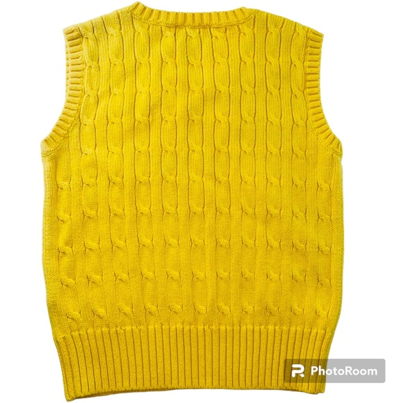 POLO RALPH LAUREN KIDS YELLOW KNOTTED VEST SIZE 6 - Picture 3 of 4